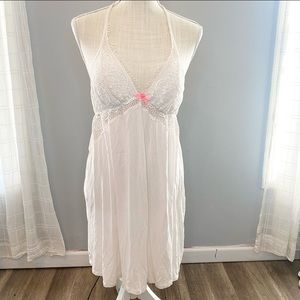 Victoria’s Secret Slip Lingerie Lace Floral Nightgown Sexy Soft Long Large